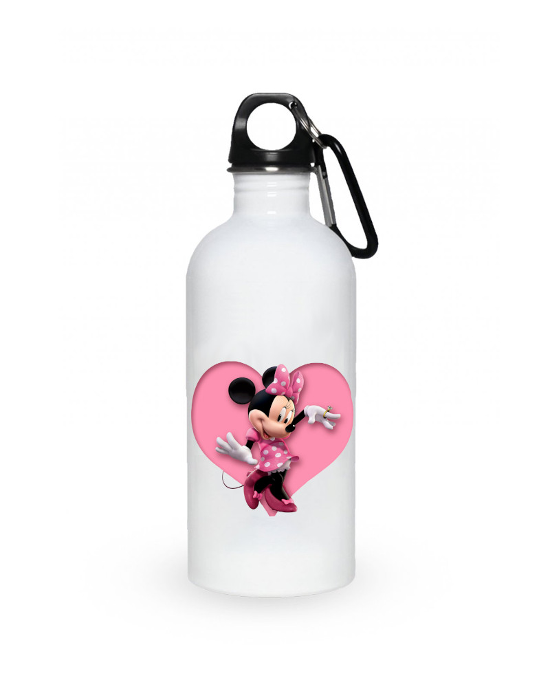 Flaška s menom Minnie so srdiečkom