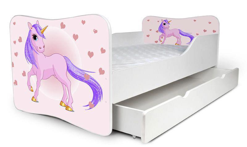 Detská posteľ Koník + šuflík
